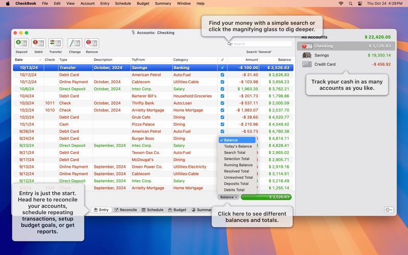 CheckBook 3 Screenshot