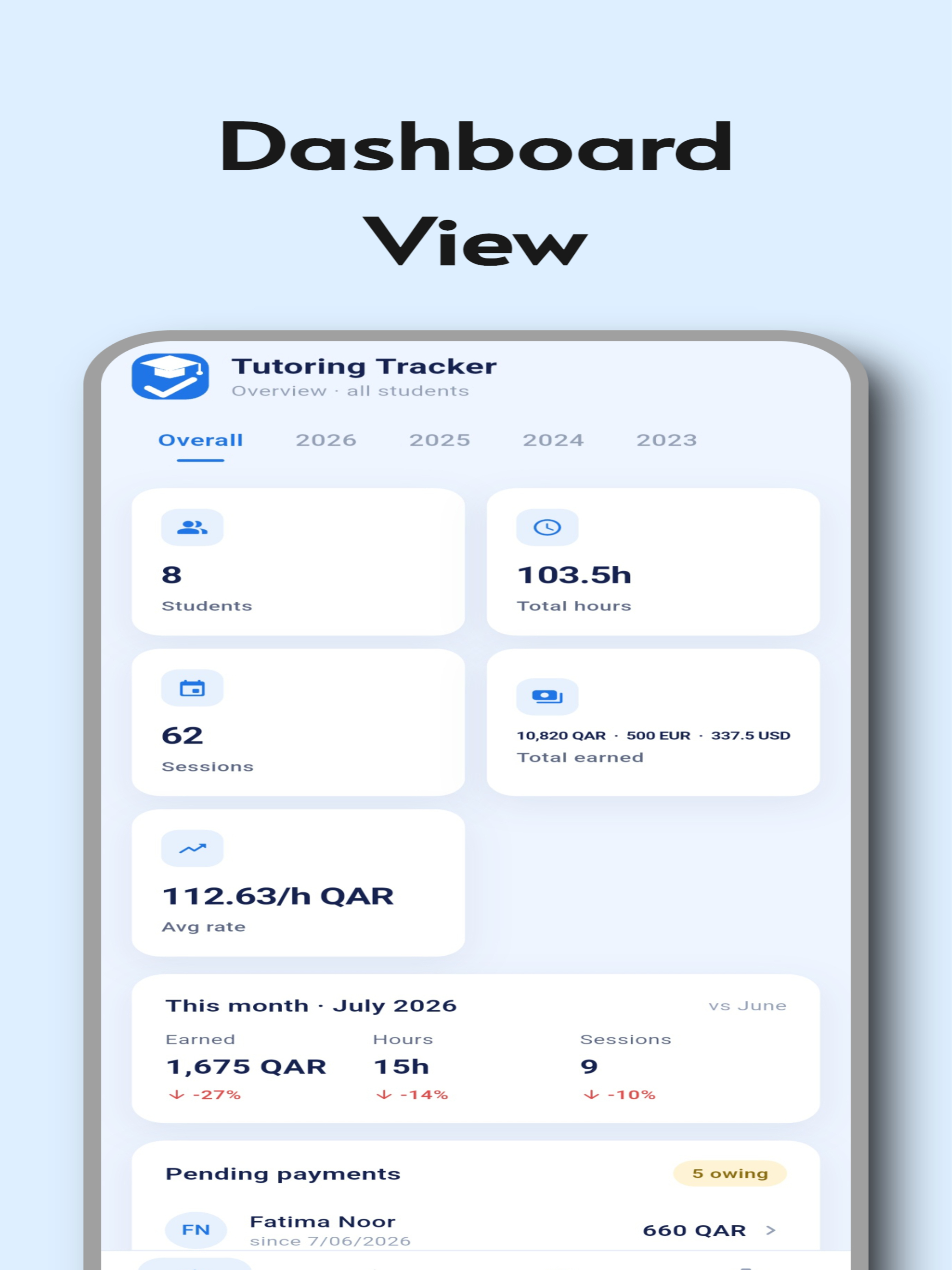 Tutoring Tracker screenshot 9