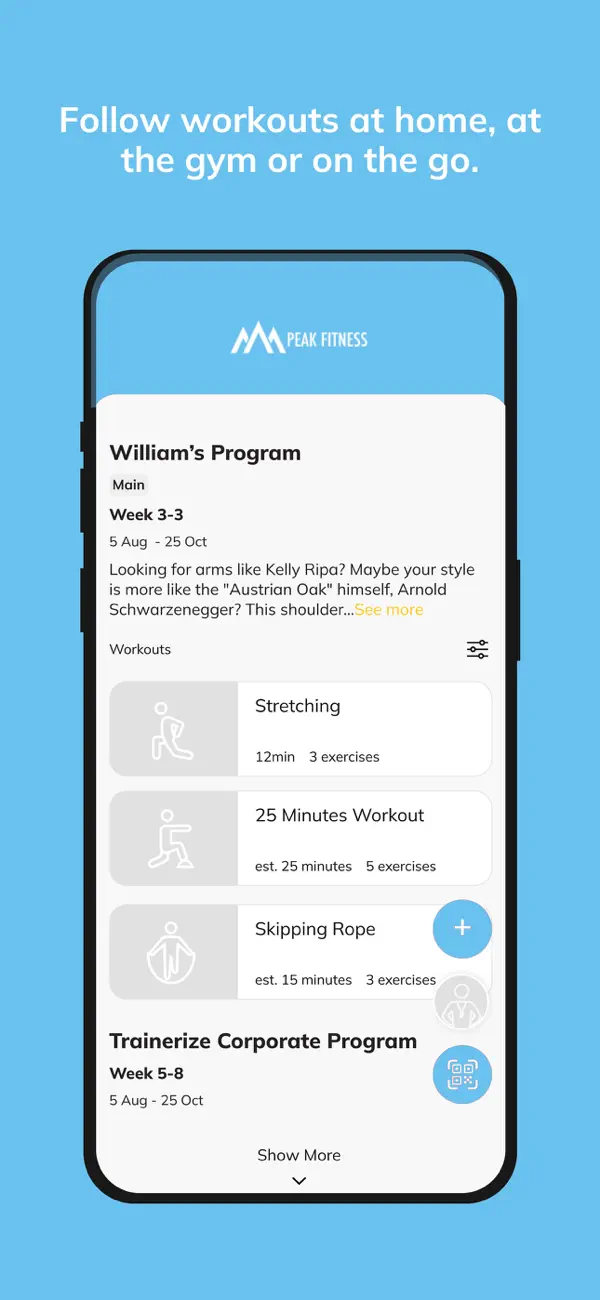 Screenshot #3 pour Peak Fitness (ABC Trainerize)