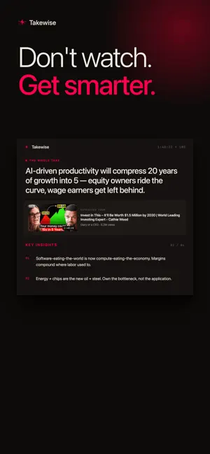 Takewise: YouTube Summarizer screenshot 1