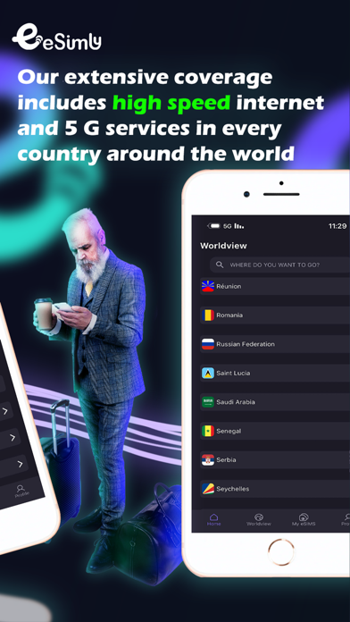 eSimly: eSIM Internet & Travel Screenshot