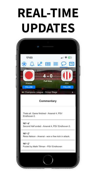 Soccer Scores Screenshot