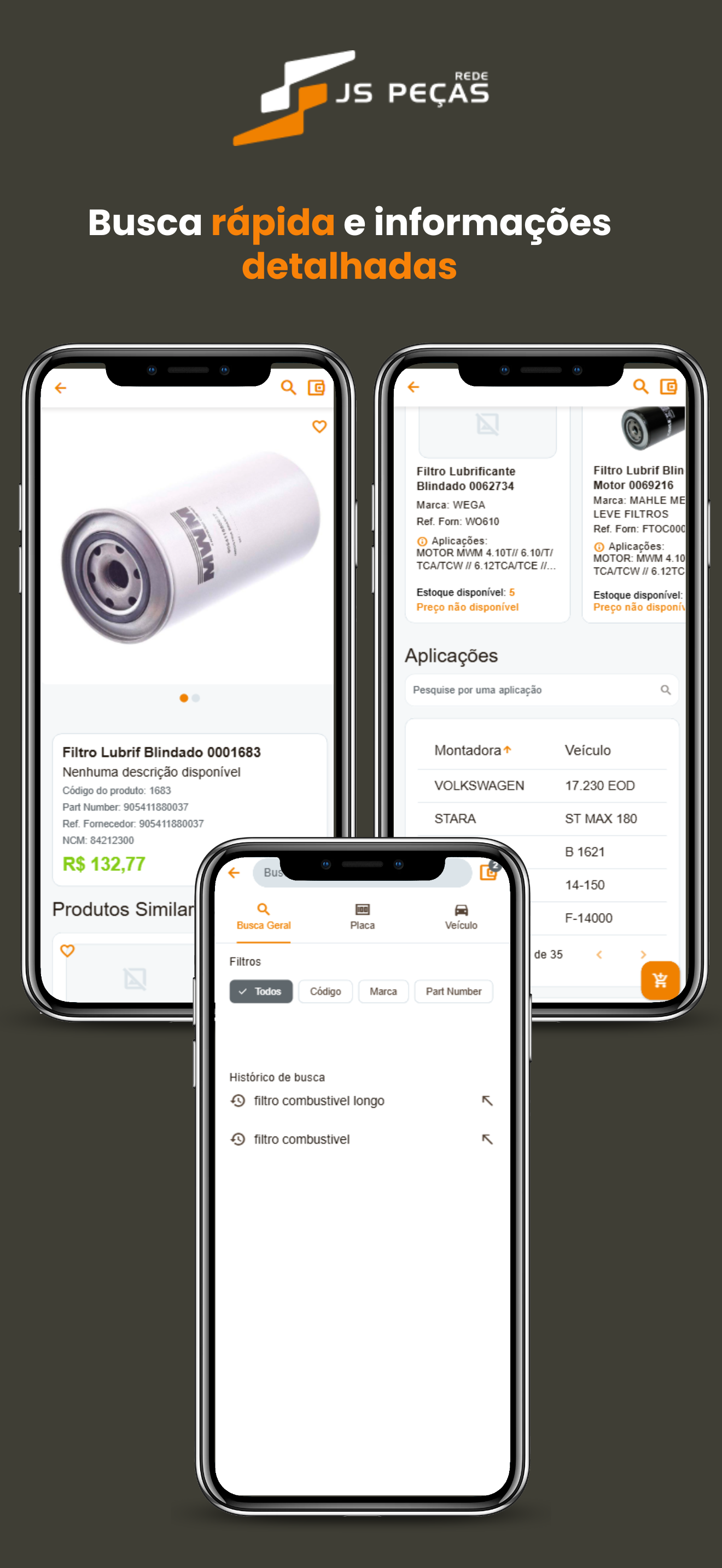 JS Peças: Vendas Online