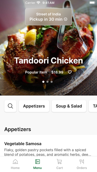 Street of India iPhone screenshot 2 - Food & Drink app