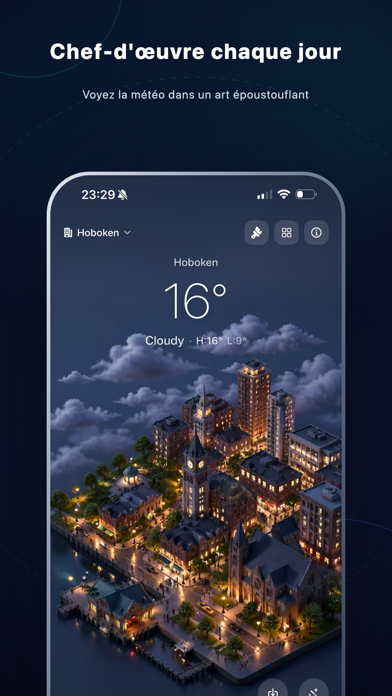 Screenshot #1 pour ClimeArt : Art météo IA