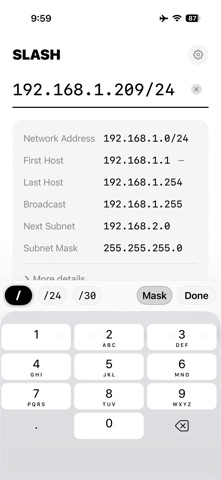 Slash - Subnet Calculator Screenshot 6 of 8