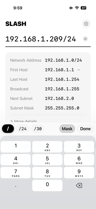 Slash - Subnet Calculator Screenshot 6 of 8
