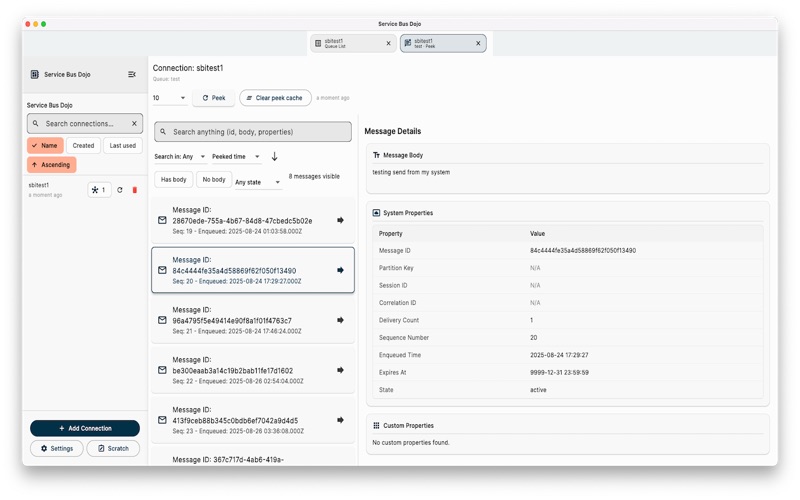 Service Bus Dojo app screenshot 3