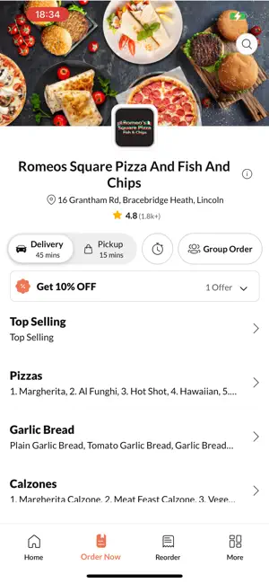 Romeos Square Pizza screenshot 2