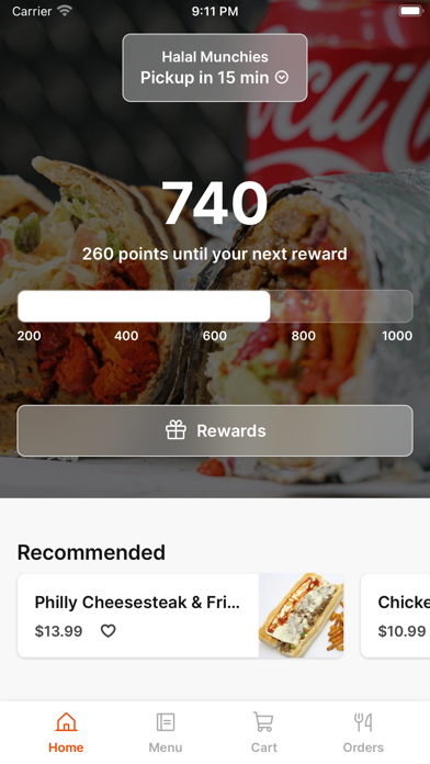 Halal Munchies iPhone screenshot 1 - Food & Drink app