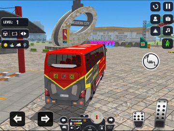 Modern City Bus Simulator Game iPad screenshot