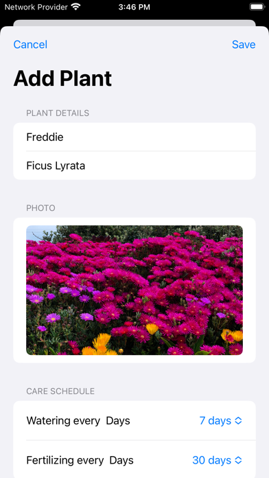 Plant Care Reminder & Tracker Screenshot