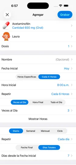 Captura de pantalla de Recordatorio De Medicamentos en iPhone 2