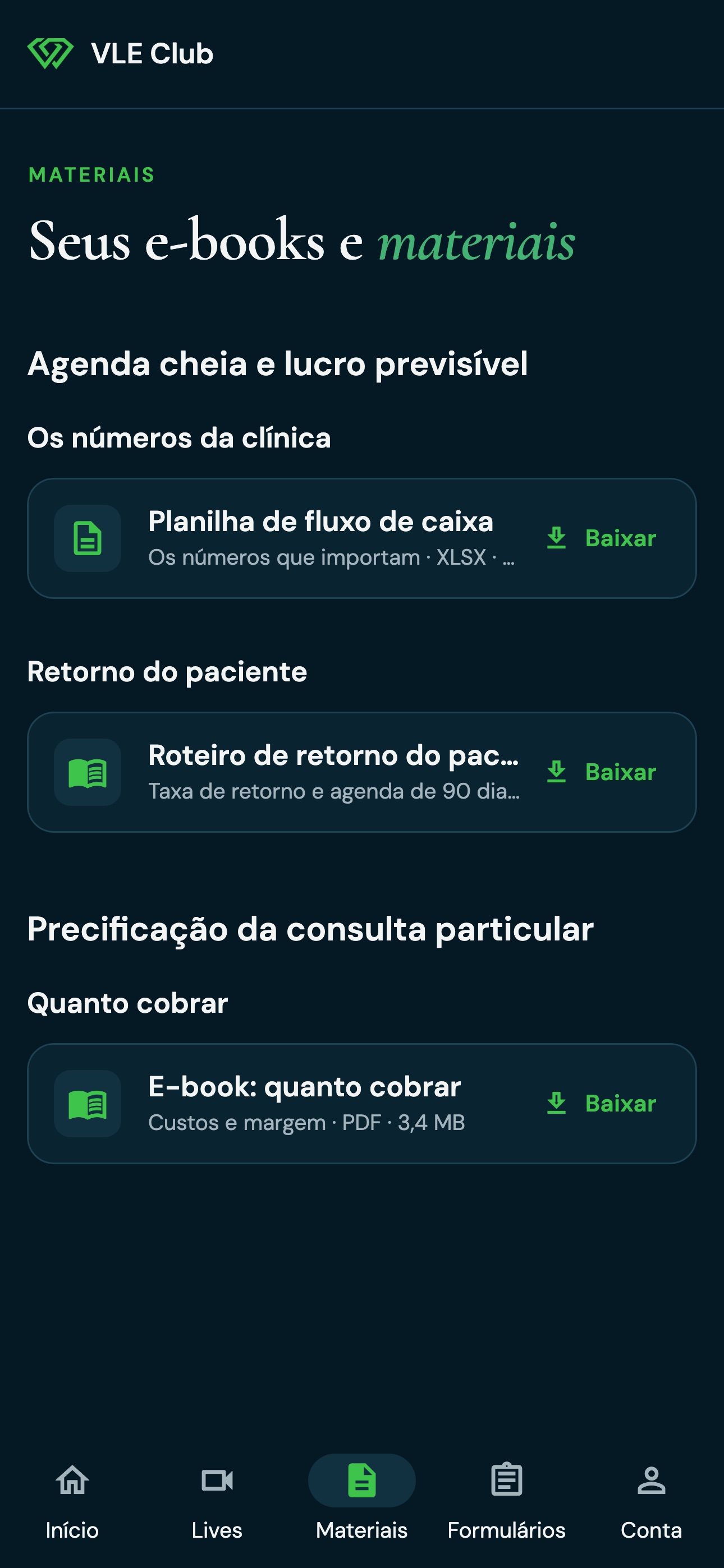 Screenshot 4 of VLE Club: Mentoria Médica