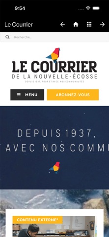 Le Courrier screenshot