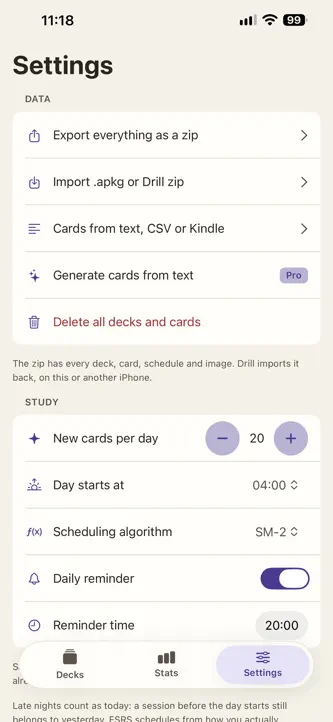 Drill: Flashcards screenshot 10