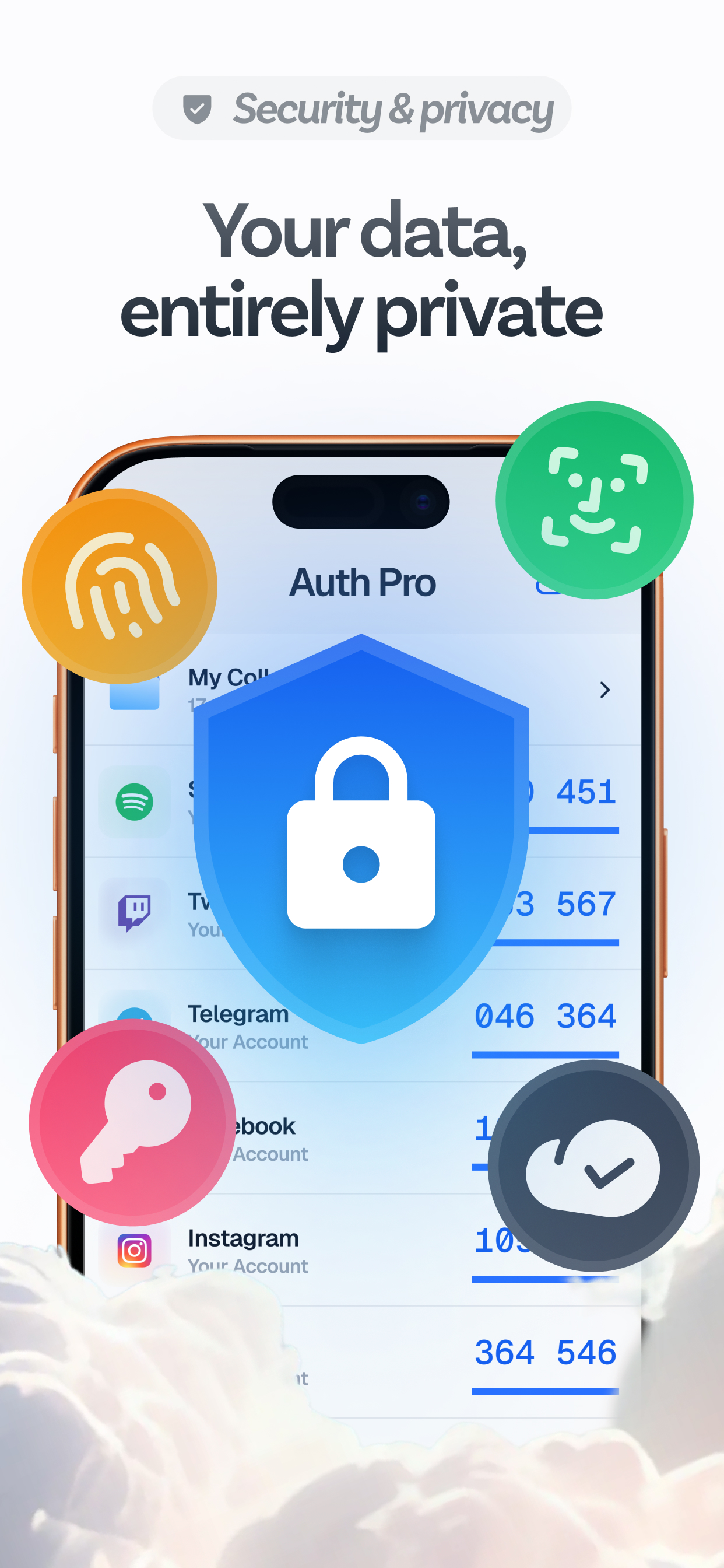 Authenticator: OTP, 2FA