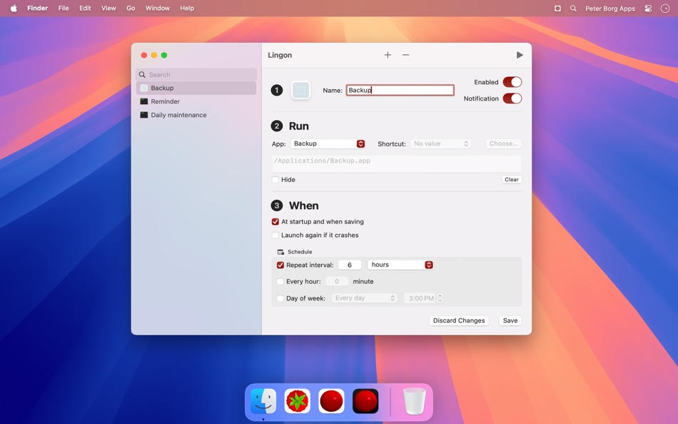 #4. Lingon 10 (macOS) 由: Peter Borg Apps AB