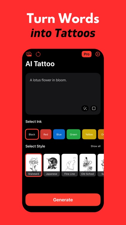 AI Tattoo Generator - Design