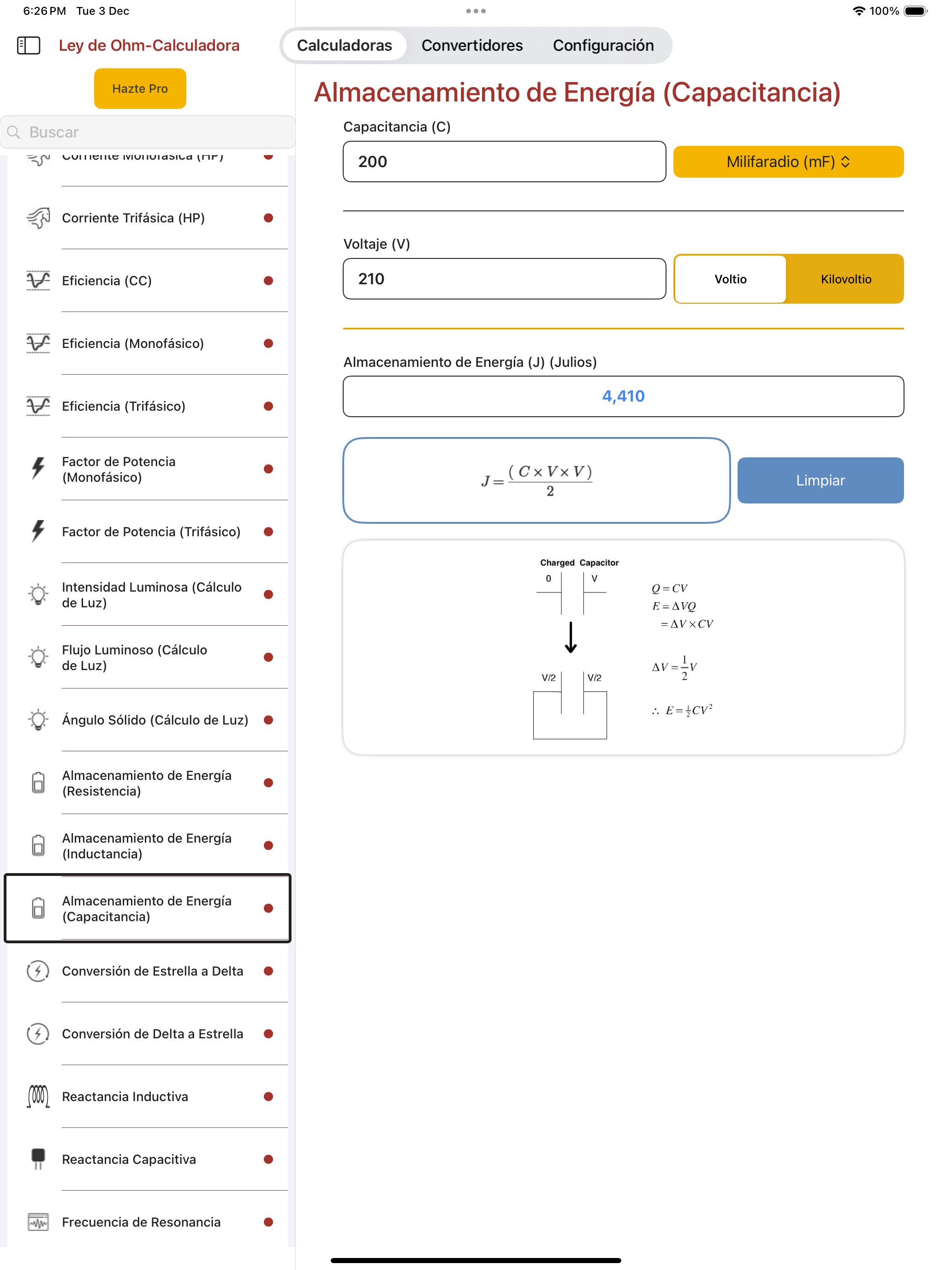 Ley de Ohms Calc