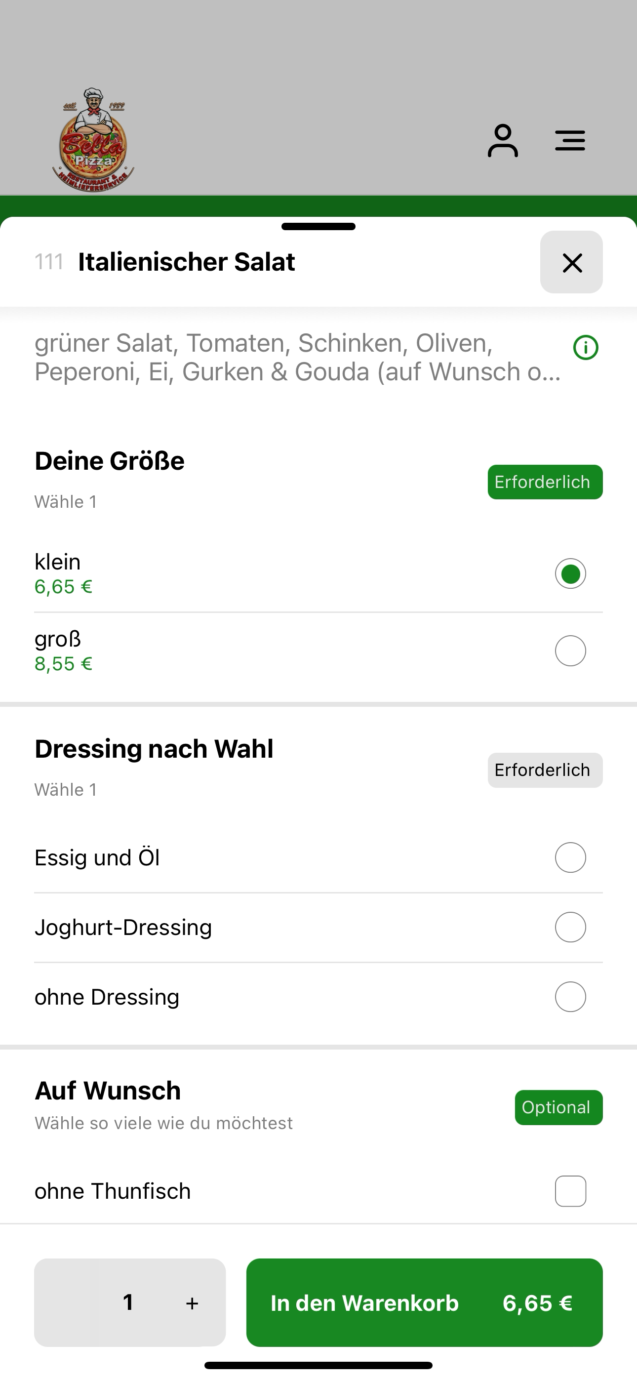 Bella Pizza Mannheim
