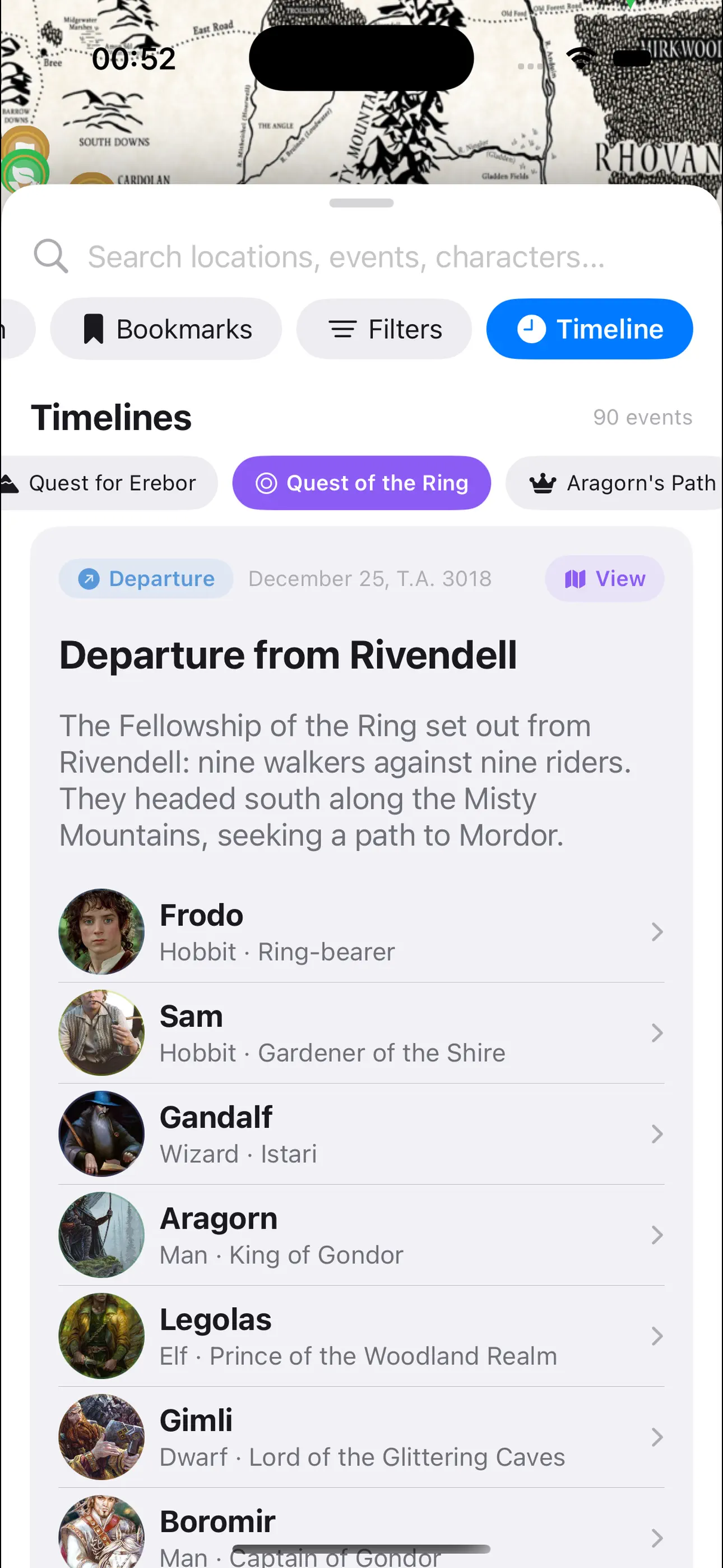 #10. Middle-earth Explorer (iOS) Ved: Alp Ozcan