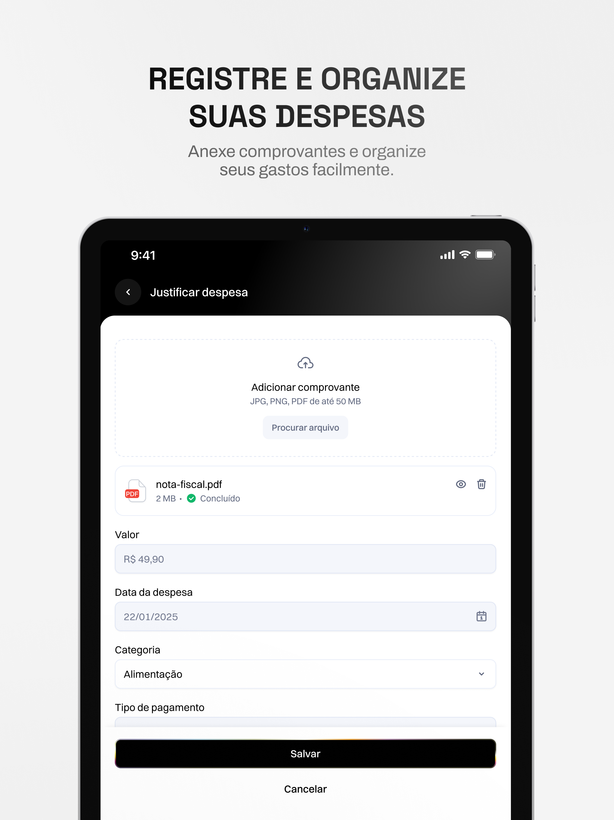Interfaces Despesas screenshot 12