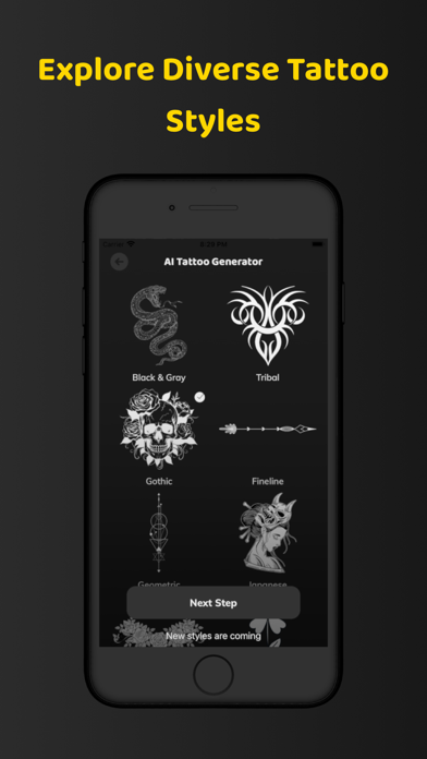 AI Tattoo Studio - InkCraft Screenshot