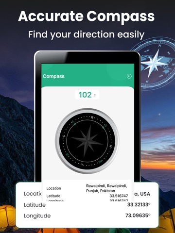 Altimeter GPS Elevation iPad screenshot