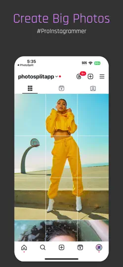Screenshot von PhotoSplit For Instagram auf dem iPhone 1
