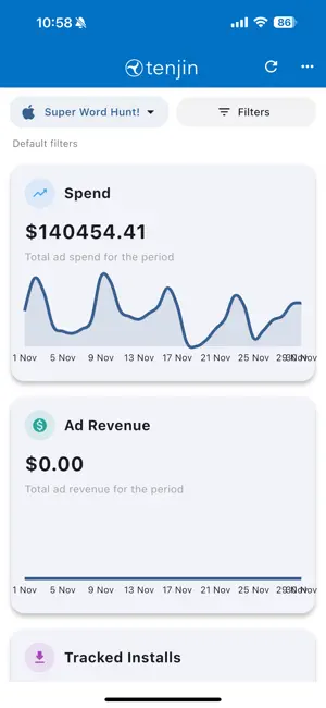 Tenjin Reports screenshot 1