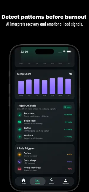 Syniq: Stress & Recovery screenshot 4
