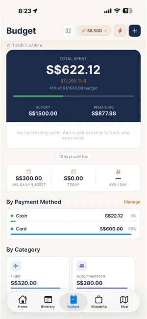 Wayfr - Travel Planner screenshot 1