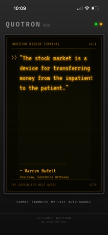 Quotron Quotes screenshot