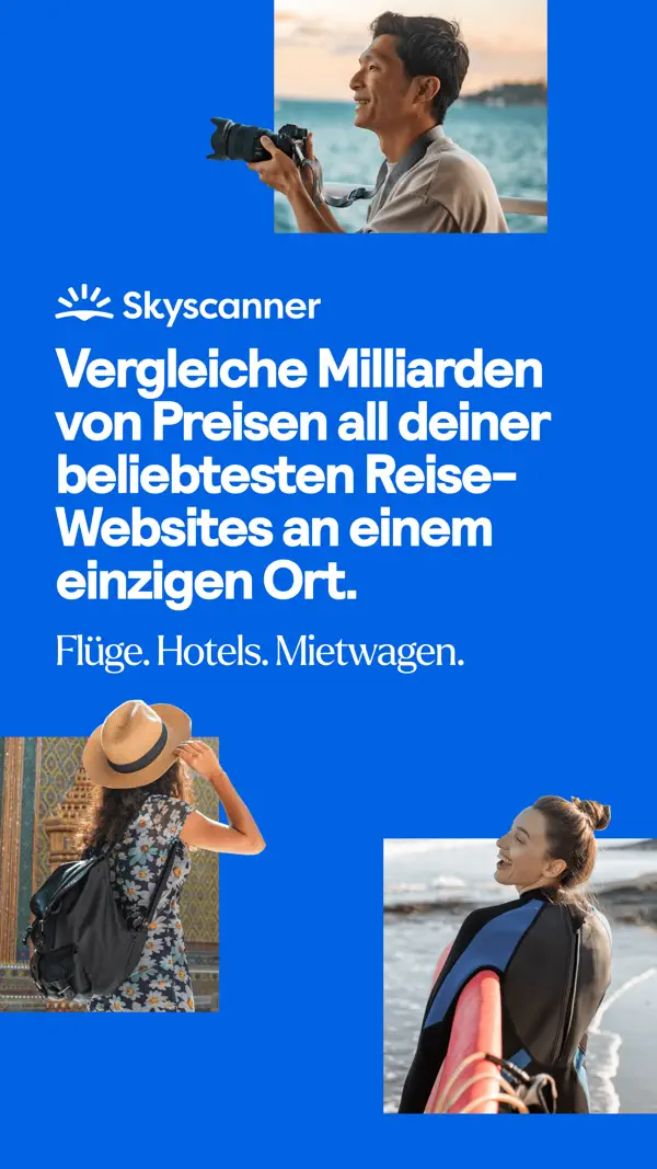 Skyscanner Flüge Hotels Reisen Screenshot 1