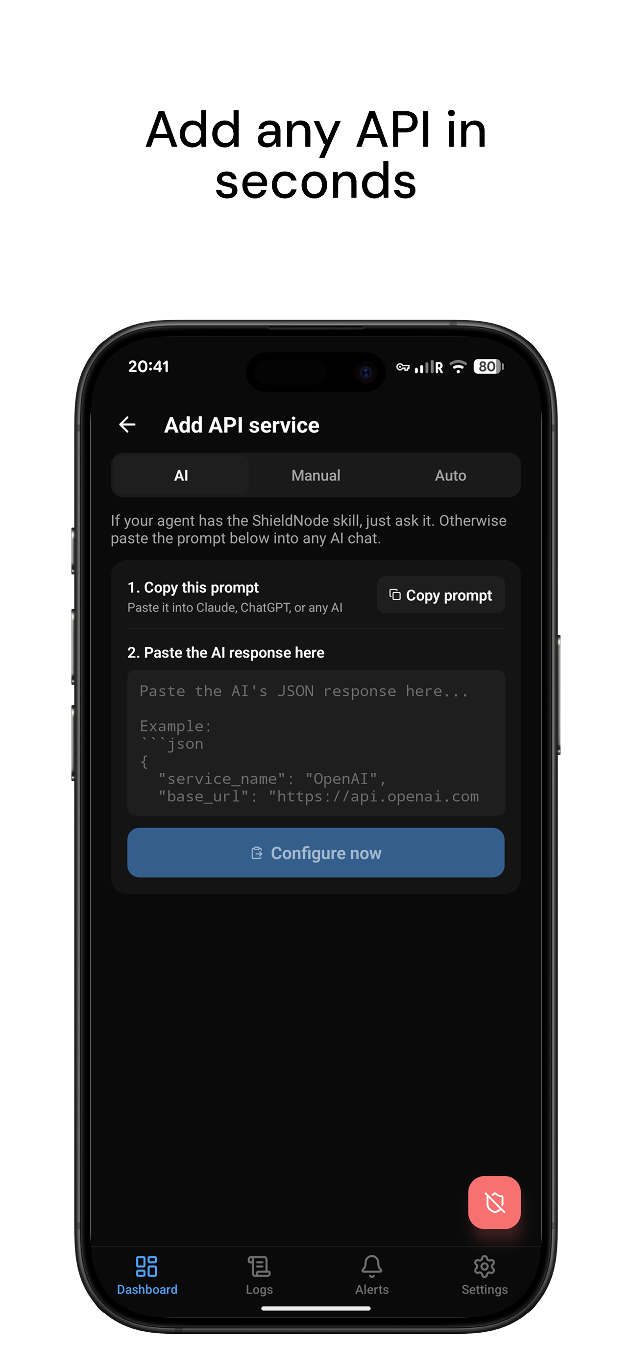 ShieldNode: API keys for AI screenshot 7