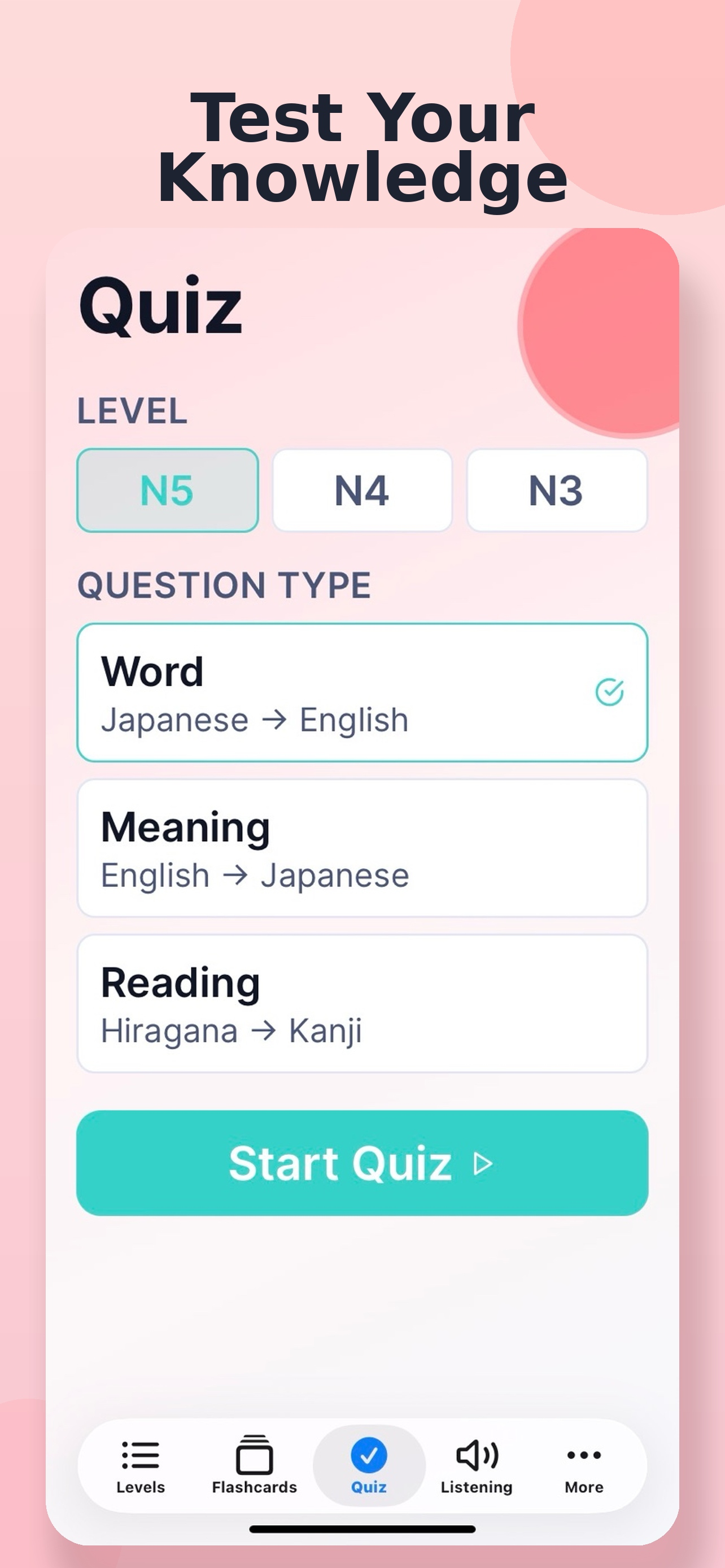 JLPT Vocab Trainer screenshot 4