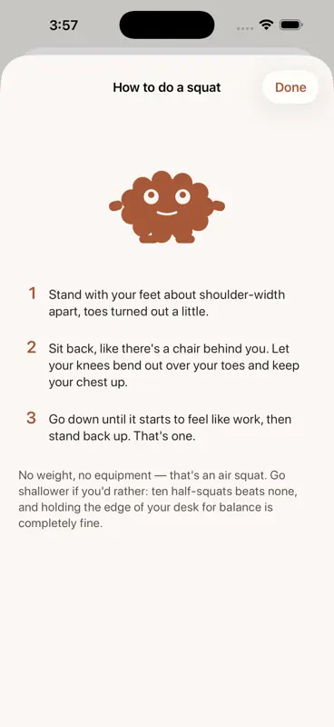 Humble Squats: Movement Break screenshot 4 of 6