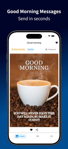 Good Morning Afternoon Night iPhone screenshot
