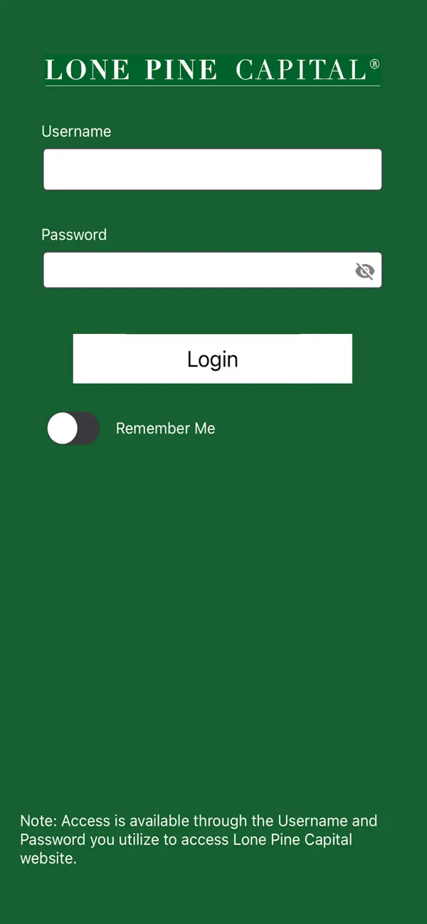 Screenshot #1 pour Lone Pine Capital Mobile
