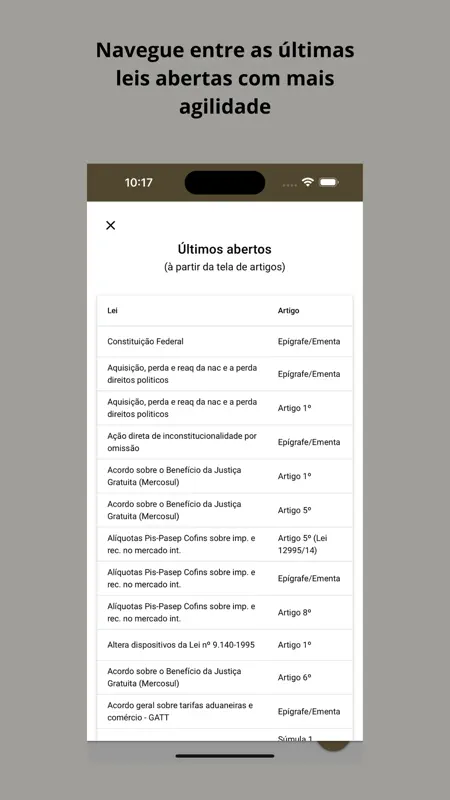 Vade Mecum Lite Direito Brasil screenshot 9 of 10