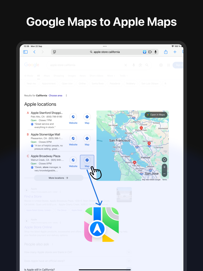 Maps Switcher for Safari