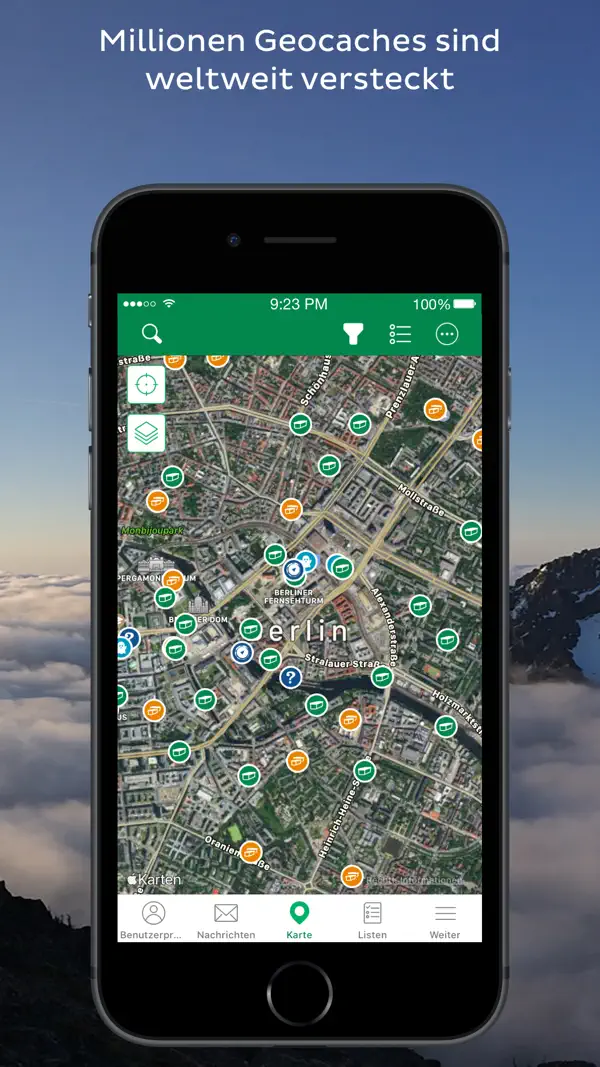 Geocaching® iPhone App Screenshot 2 – Navigation