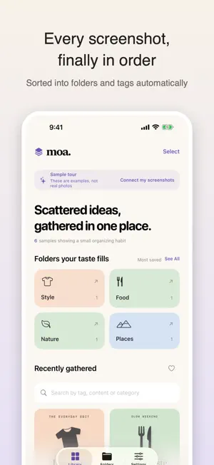 moa: Screenshot Organizer screenshot 1