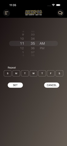 Kicks 96 FM iPhone screenshot