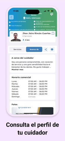 cuidarte+ iPhone screenshot