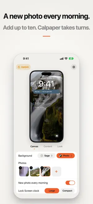 Calpaper: Lock Screen Calendar screenshot 3