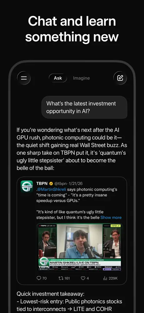 Grok AI screenshot 3 of 6