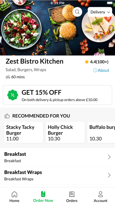 Zest Bistro Kitchen Screenshot