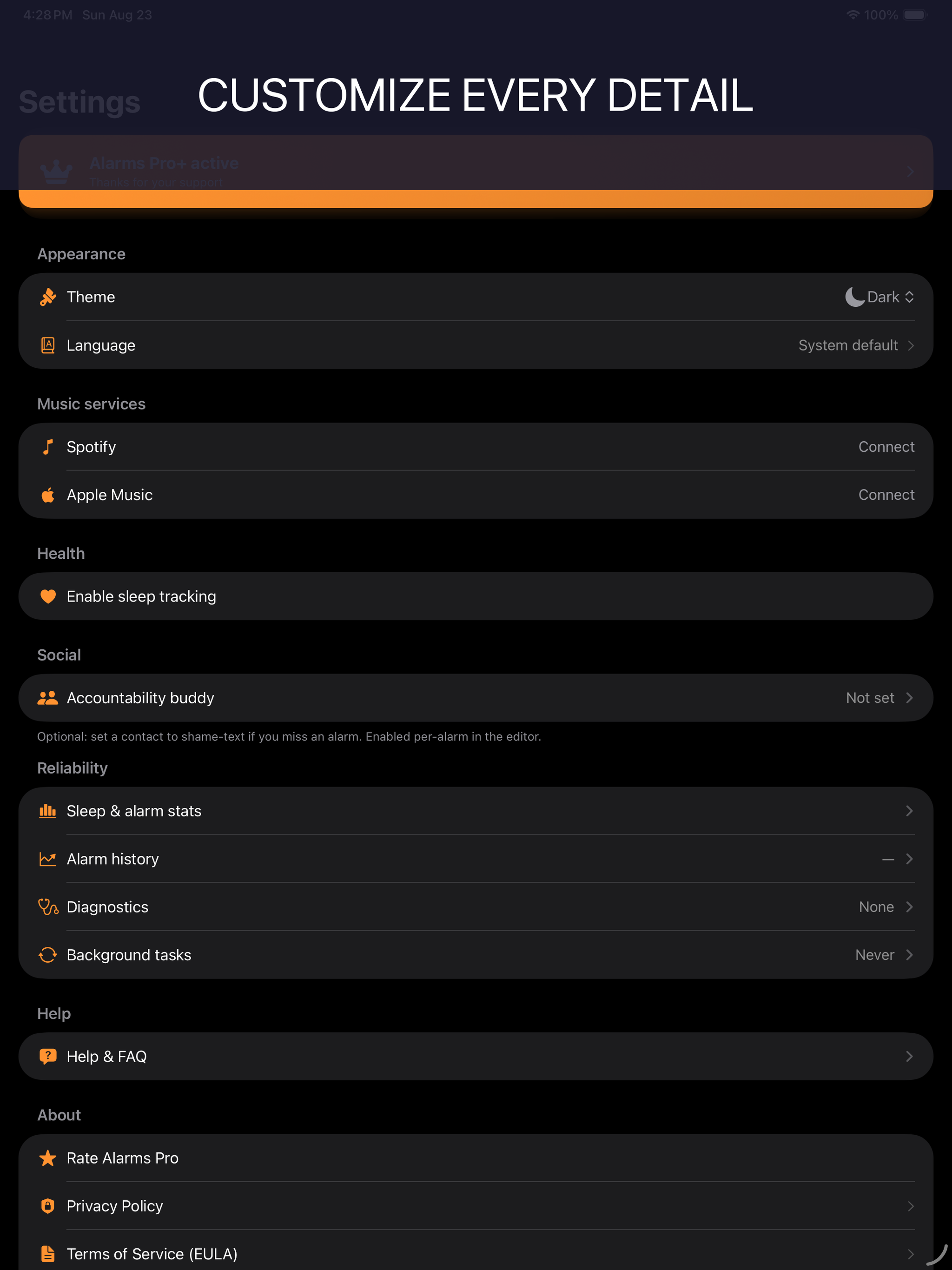 Alarms Pro: Music Wake-Up screenshot 15